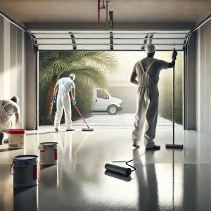 A picture of the team working in a Miami home.